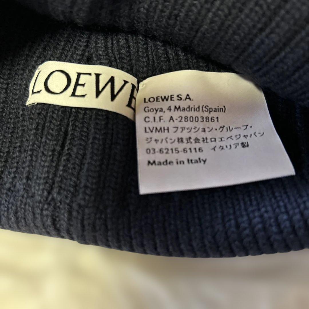 LOEWE ビーニーウールニット帽