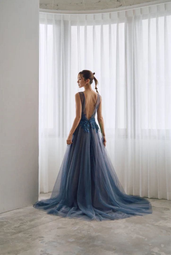 2way 刺繡 ノースリーブ レイヤードドレス（W312） ドレスカバー付き