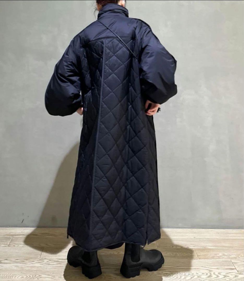 美品！ADAM ET ROPE アダムエロペ スタンドネックキルティングコート