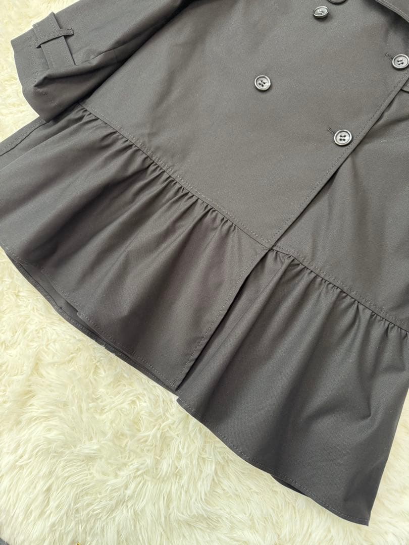 美品　red valentino トレンチコート　ベルト付き　裾フリル　イタリア