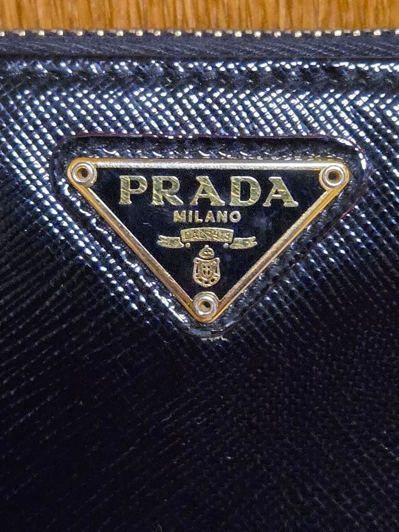 正規品 PRADA プラダ サフィアーノ L字 ファスナー 長財布
