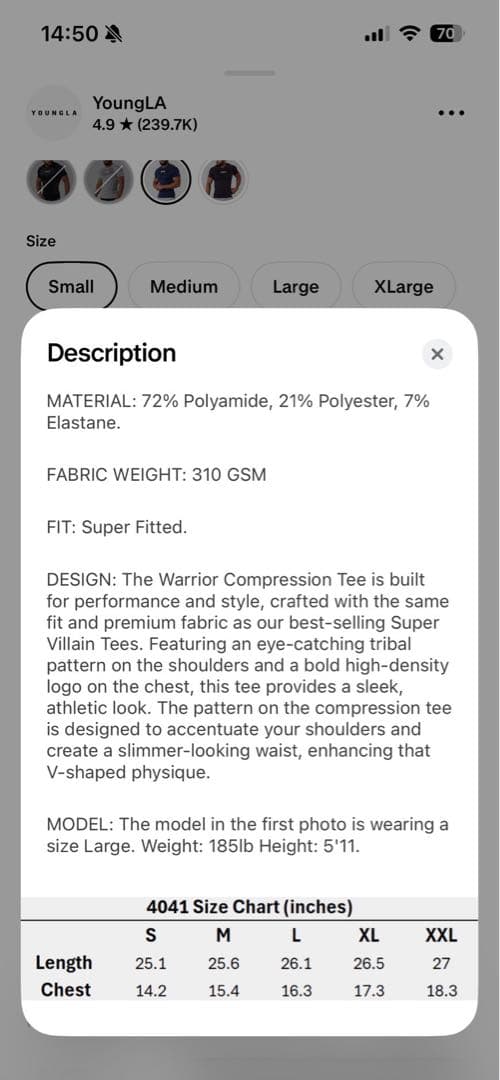  Tシャツ #4041 ネイビー S