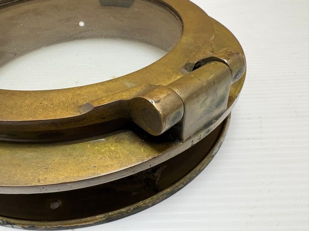 真鍮開閉丸窓 船舶　丸窓 現状出品 詳細不明　ジャンク品