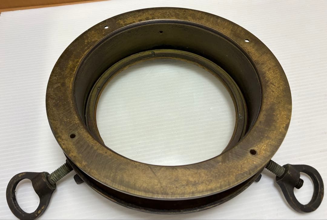 真鍮開閉丸窓 船舶　丸窓 現状出品 詳細不明　ジャンク品