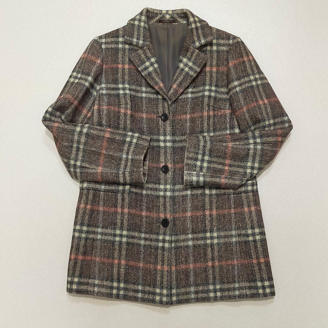 BURBERRY LONDON ウールチェスターコート ノバチェック