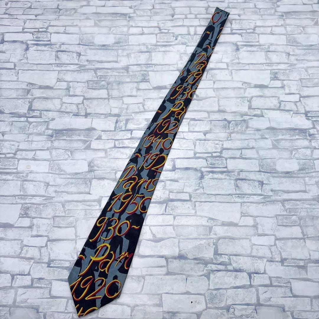 入手困難 Jean Paul GAULTIER HOMME　グレー　ネクタイ