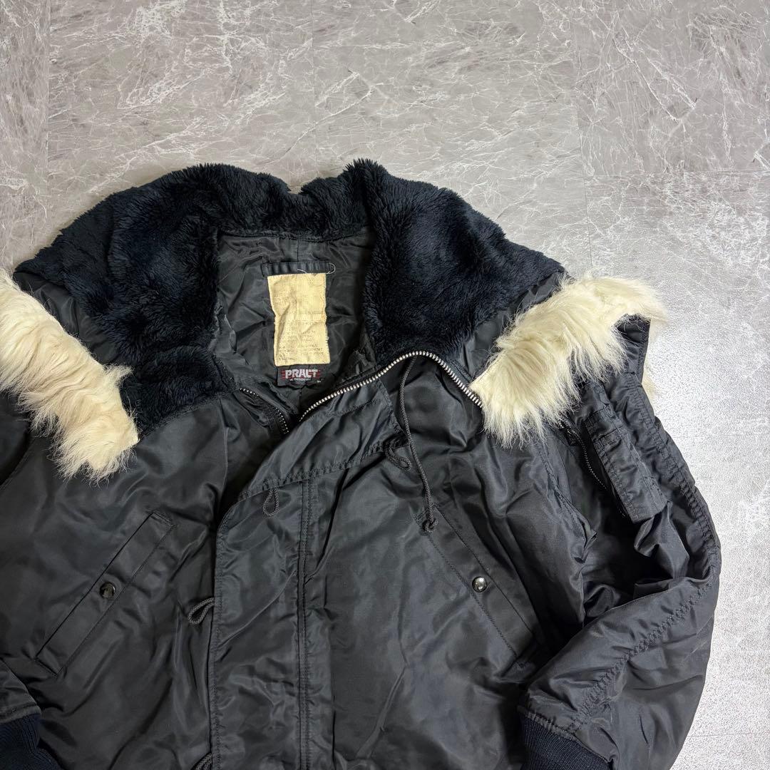 超希少 90s PRACT N-2B フライトジャケット ブラック　 短丈