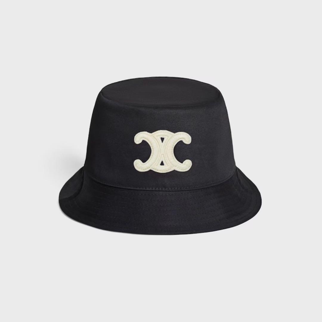 CELINE セリーヌ　新品　トリオンフ バケットハット / コットンギャバジン