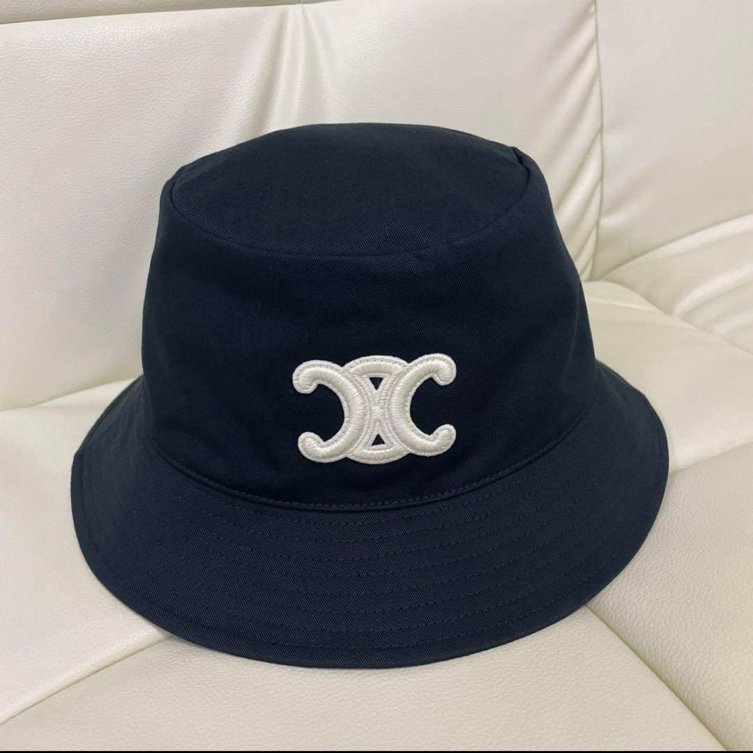 CELINE セリーヌ　新品　トリオンフ バケットハット / コットンギャバジン