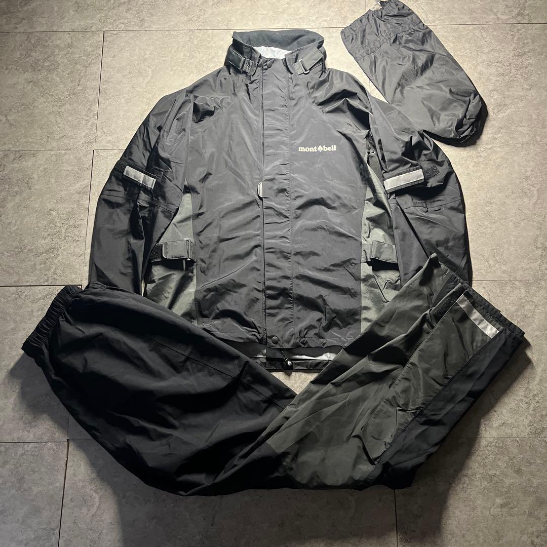 極美品 mont-bell ストームバイカージャケット セットアップ M