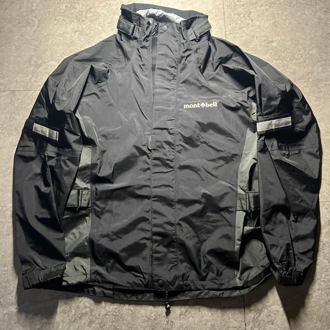 極美品 mont-bell ストームバイカージャケット セットアップ M