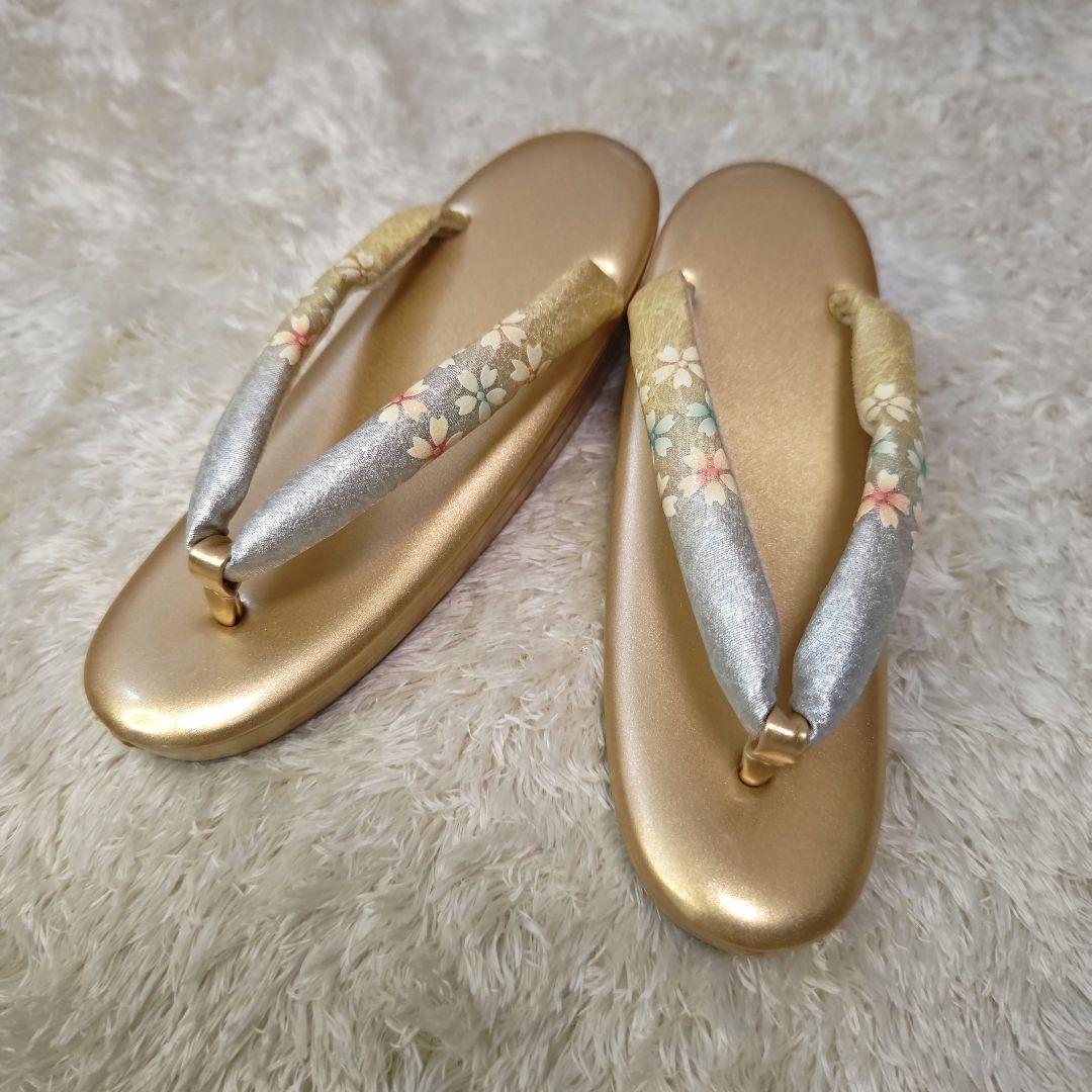 【つばき様】桜 花柄 和装用バッグと草履セット　礼装　振袖　成人式　卒業式　和装