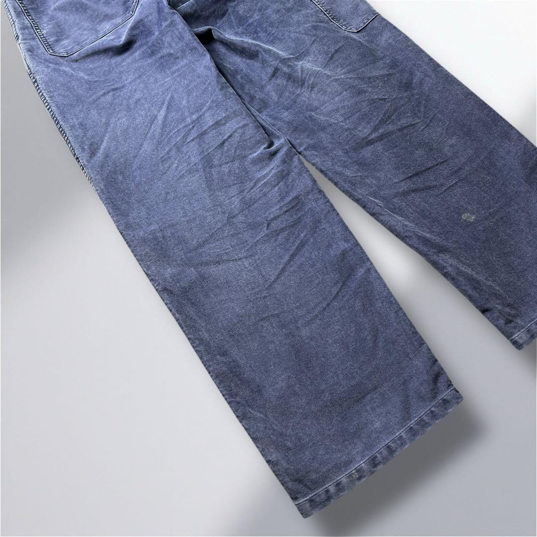 DANTON モールスキン ワークパンツ フランス製　38 ナス紺　経年変化