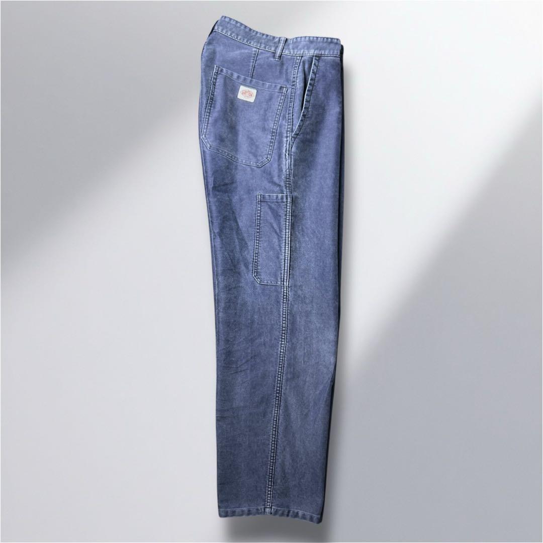 DANTON モールスキン ワークパンツ フランス製　38 ナス紺　経年変化