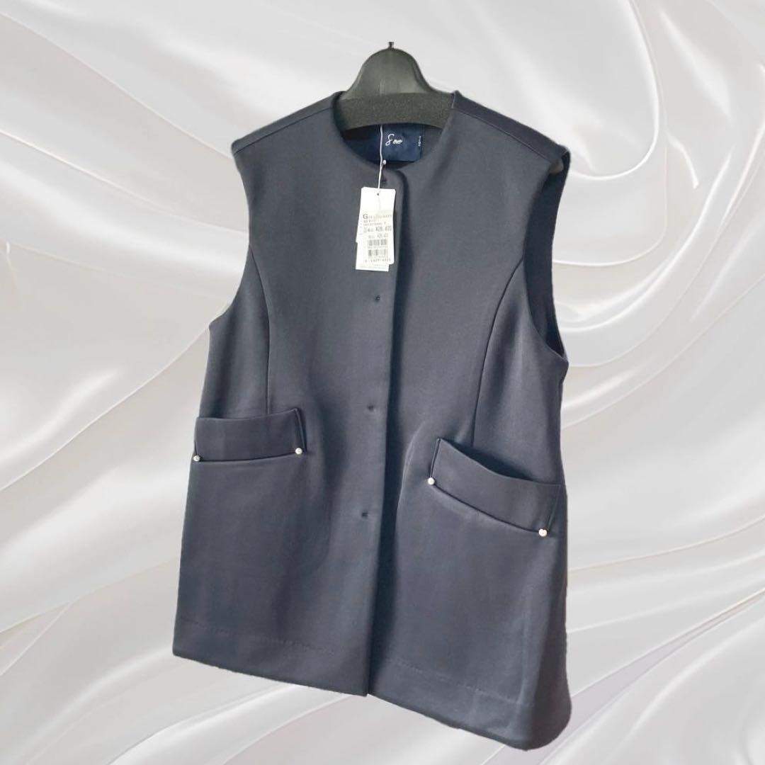 【新品タグ付き】　【SONO ソーノ】定価26400円　マシュマロチュニックジレ