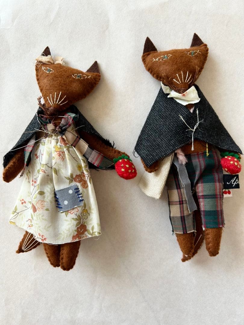 Bonpoint ボンポワン × アポリーヌ きつね ぬいぐるみ 2体　コラボ