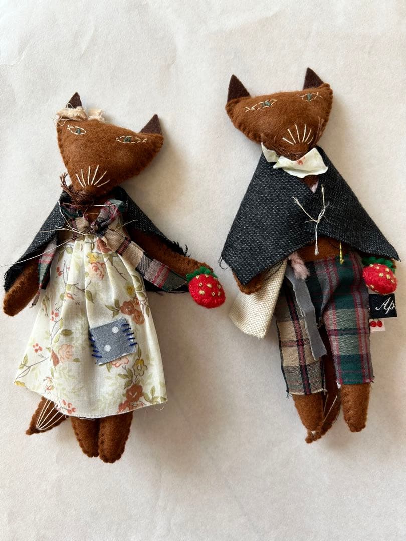 Bonpoint ボンポワン × アポリーヌ きつね ぬいぐるみ 2体　コラボ