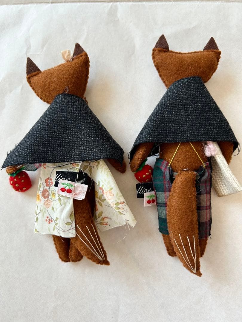 Bonpoint ボンポワン × アポリーヌ きつね ぬいぐるみ 2体　コラボ