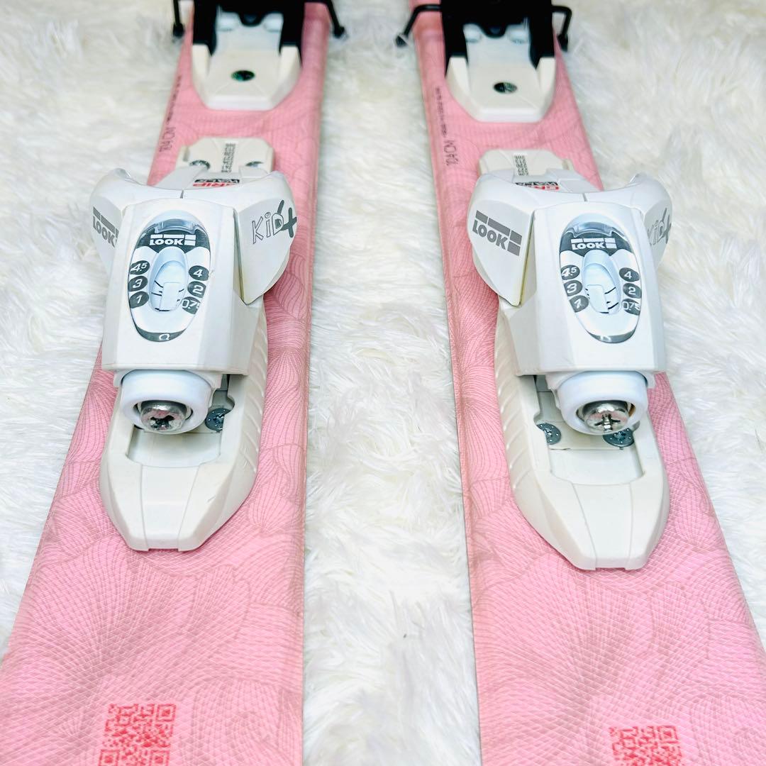 【美品】ロシニョール ジュニア スキー板 104cm ビンディング付 女の子