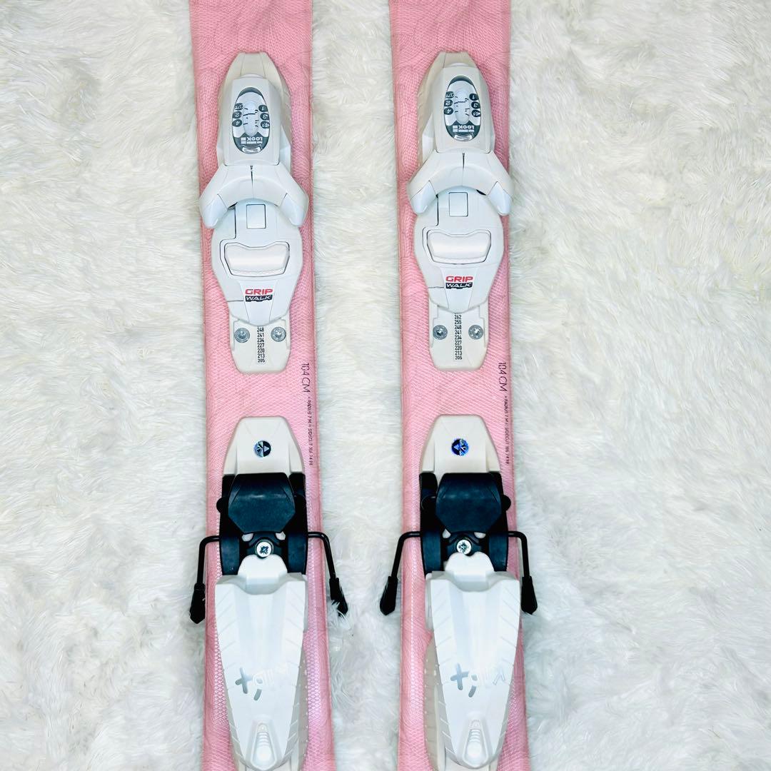 【美品】ロシニョール ジュニア スキー板 104cm ビンディング付 女の子