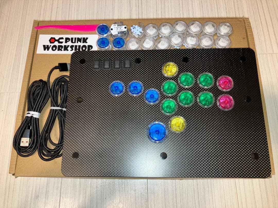 PUNKWORKSHOP レバーレスコントローラー (typeB) ＋各種ボタン