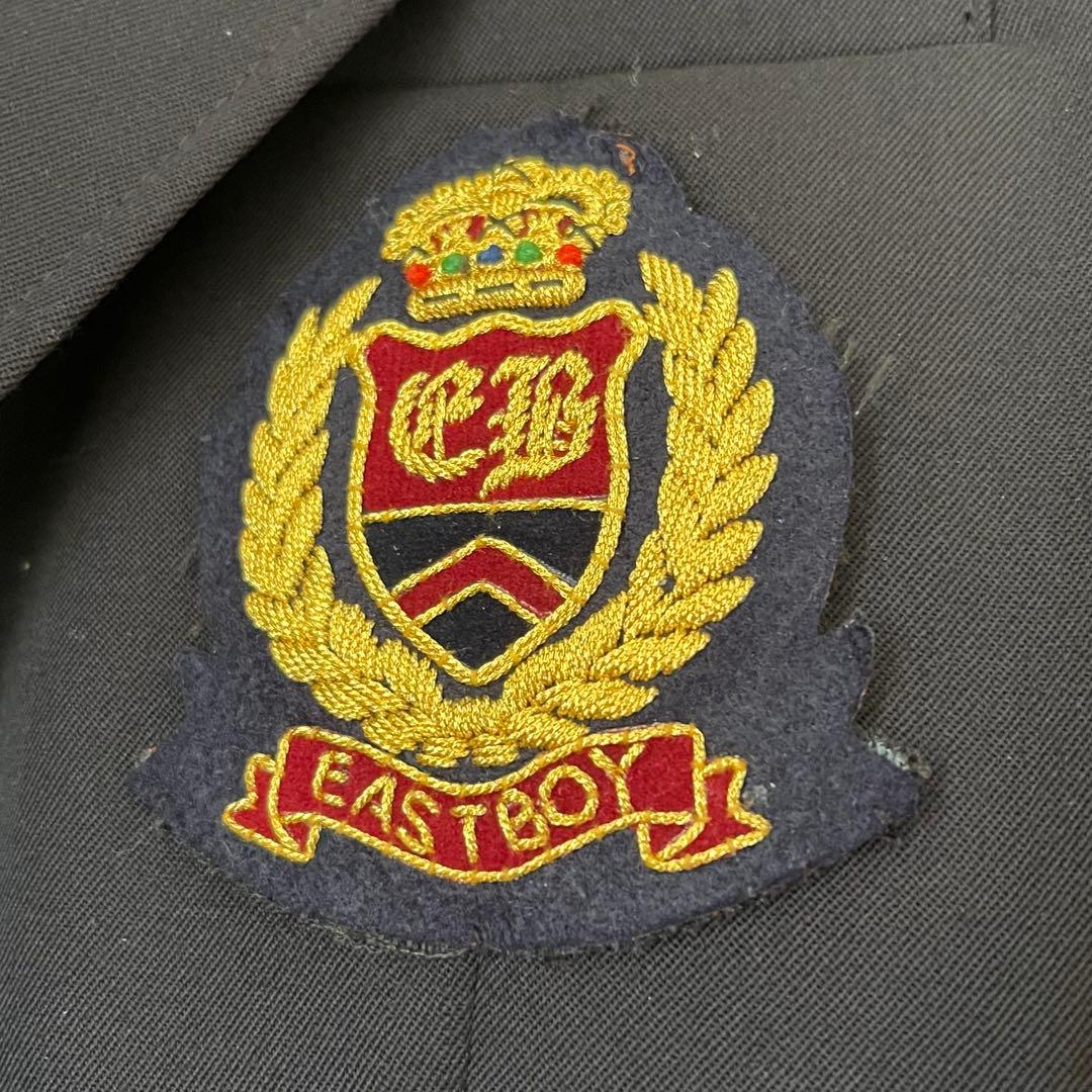 EASTBOY 紺ブレ ジャケット9号 チェックスカート11号　リボン　セット