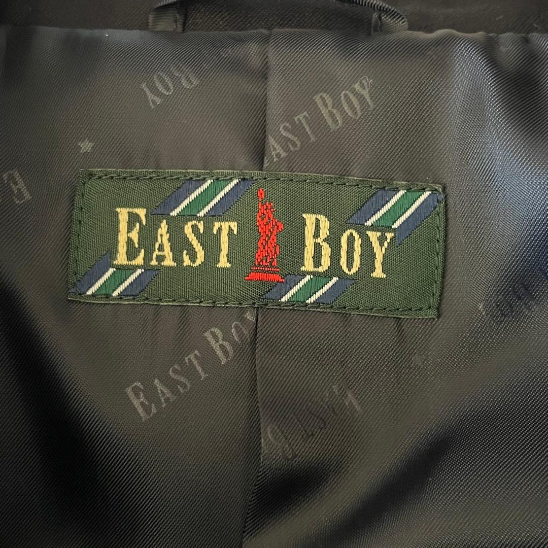 EASTBOY 紺ブレ ジャケット9号 チェックスカート11号　リボン　セット