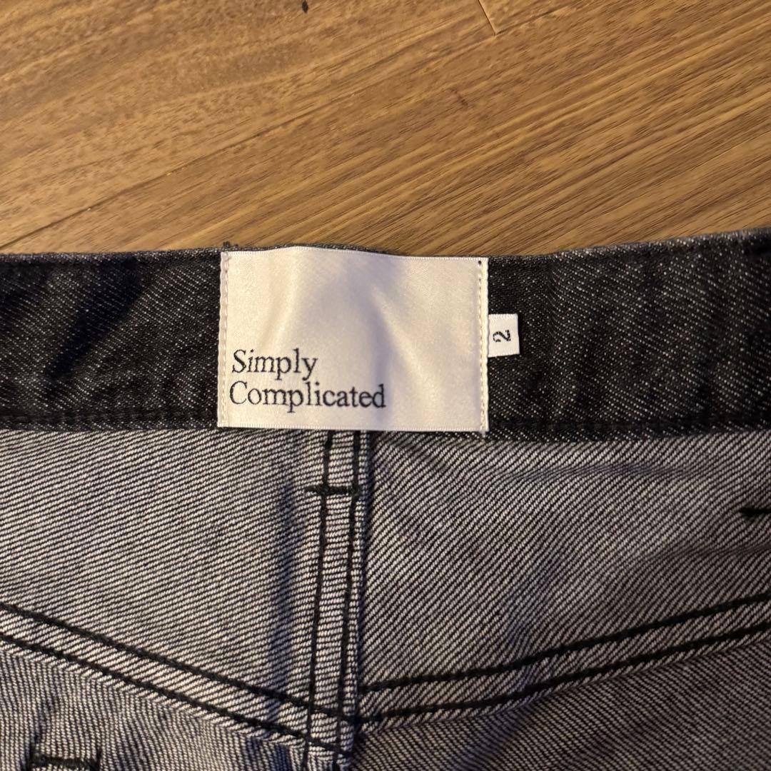 パンツ simply complicated BF JORTS BLACK 2