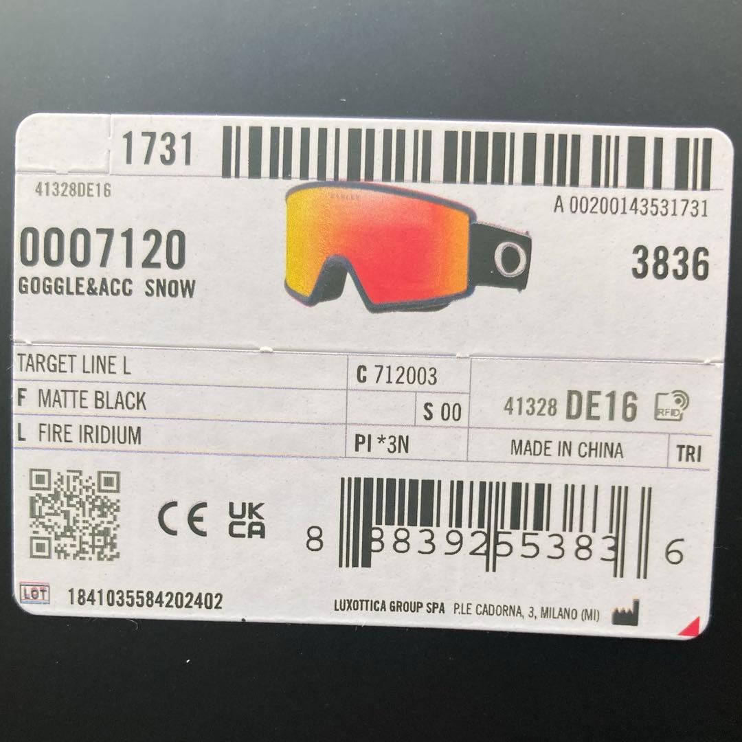 新品未使用　オークリーゴーグル　ターゲットライン　ゴーグル　スノーボードゴーグル