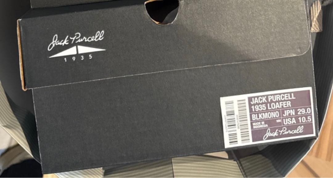 JACK PURCELL 1935 BLACK LOAFER 29cm 新品