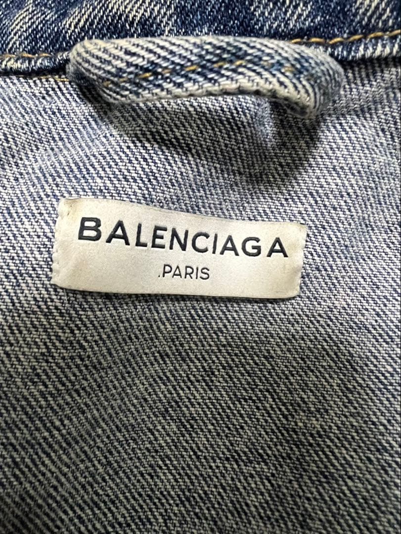 BALENCIAGA デニムジャケット バックプリント