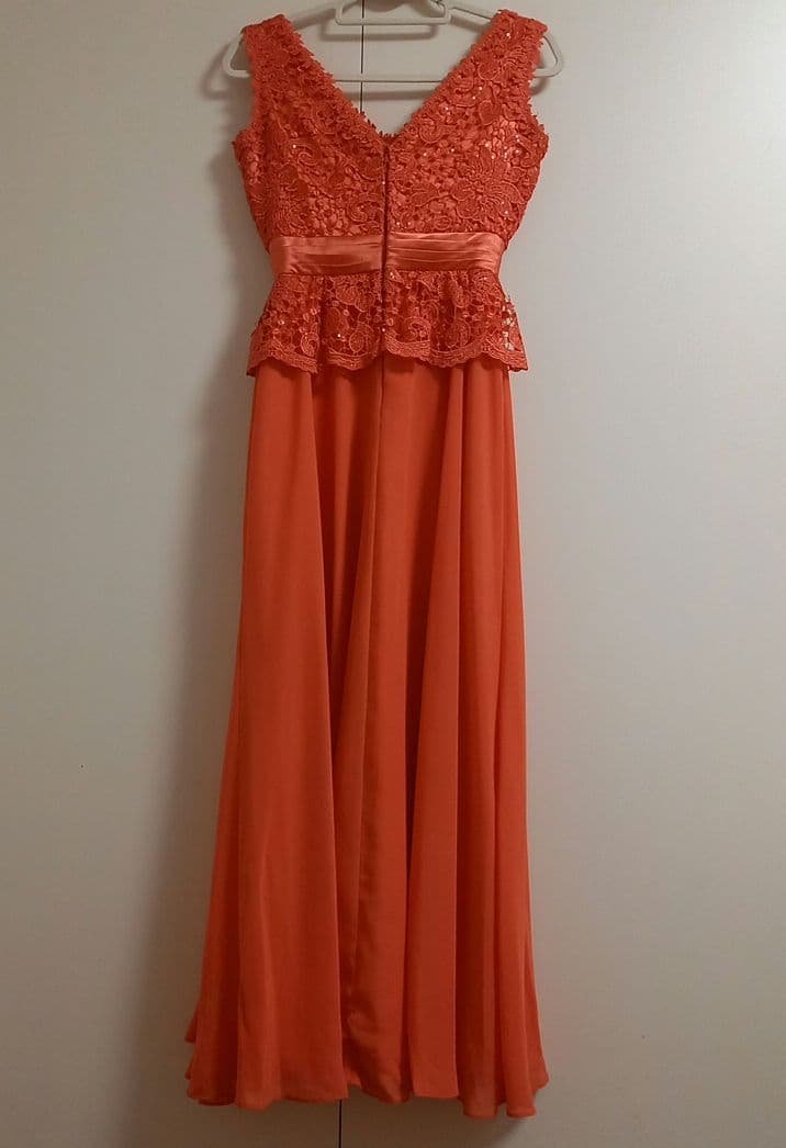 フレア　スパンコール　ロングドレス