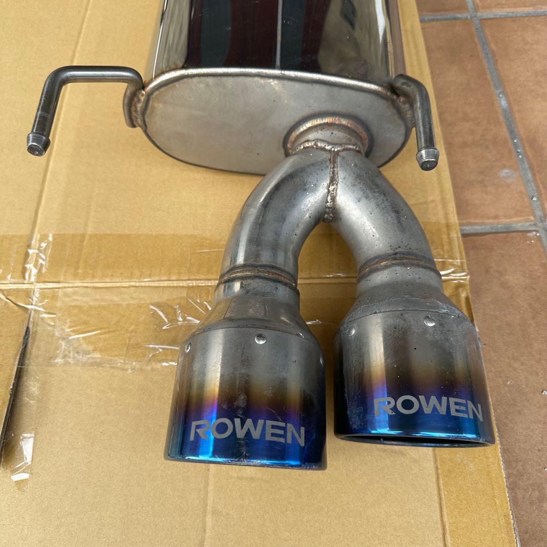ROWEN マークx 車検対応マフラー 4本出し チタンカラー