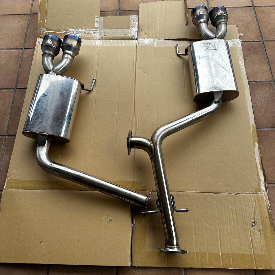 ROWEN マークx 車検対応マフラー 4本出し チタンカラー