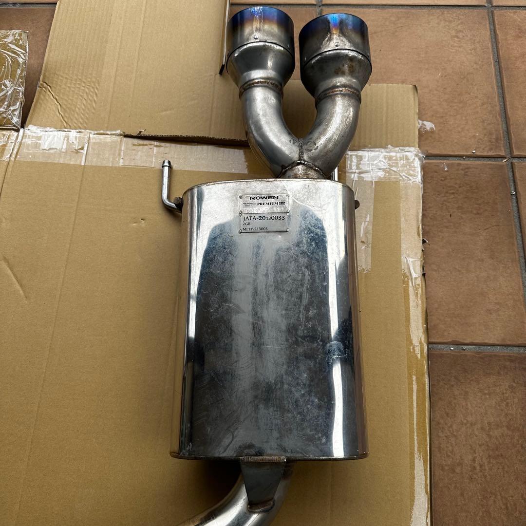 ROWEN マークx 車検対応マフラー 4本出し チタンカラー