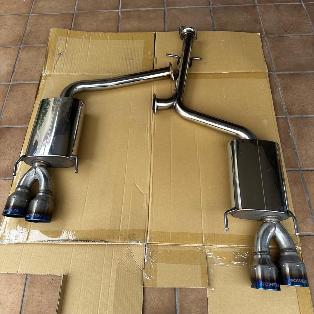 ROWEN マークx 車検対応マフラー 4本出し チタンカラー