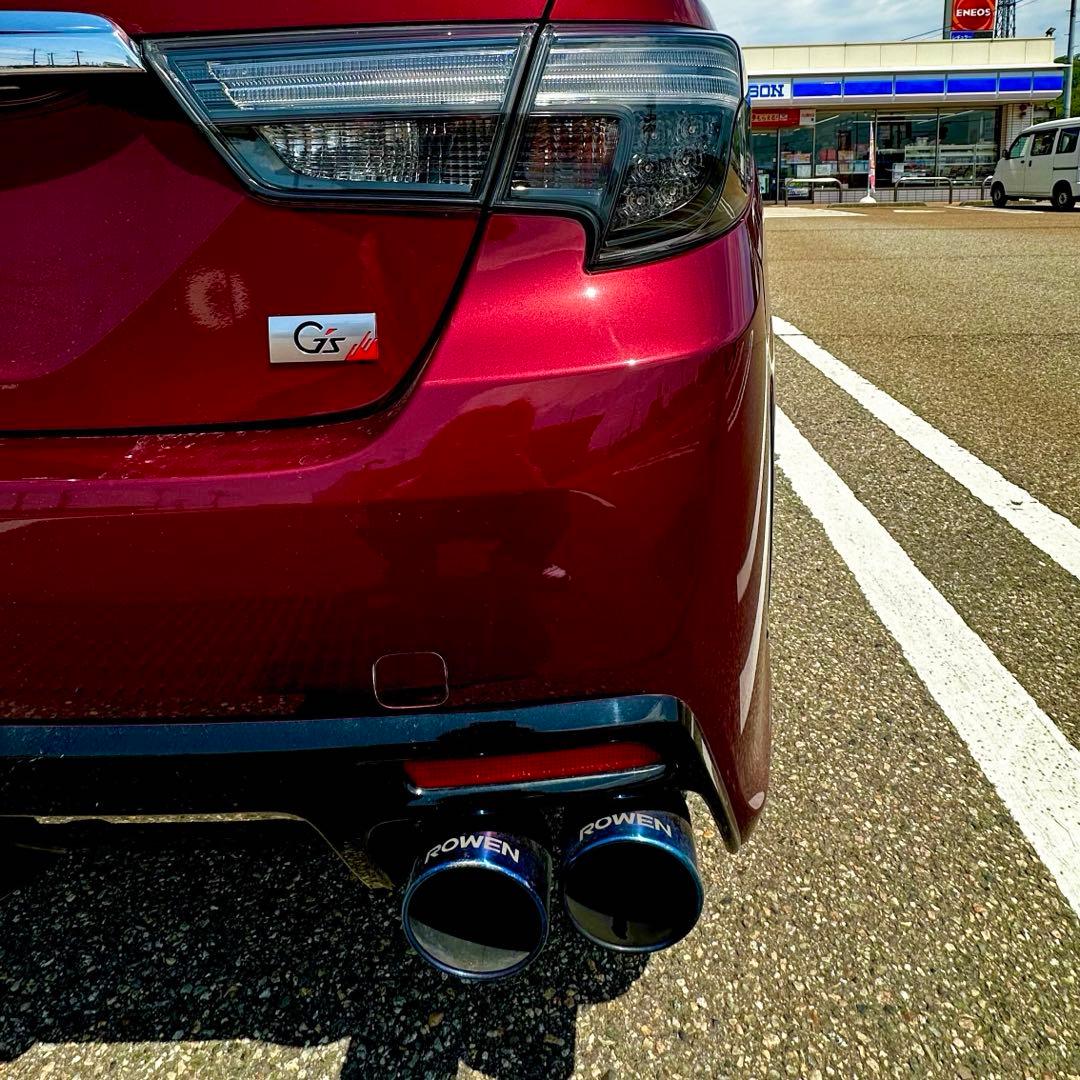 ROWEN マークx 車検対応マフラー 4本出し チタンカラー