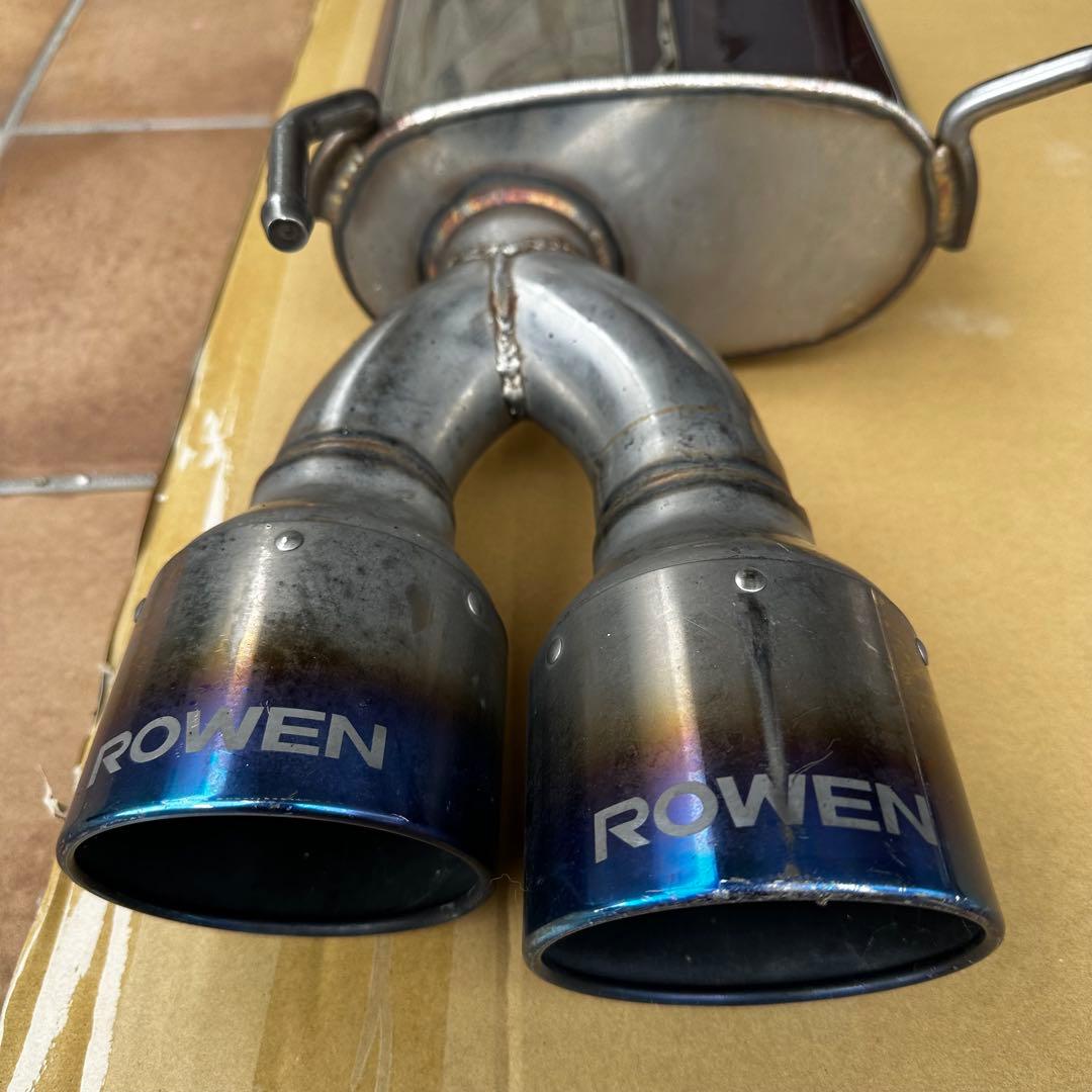ROWEN マークx 車検対応マフラー 4本出し チタンカラー