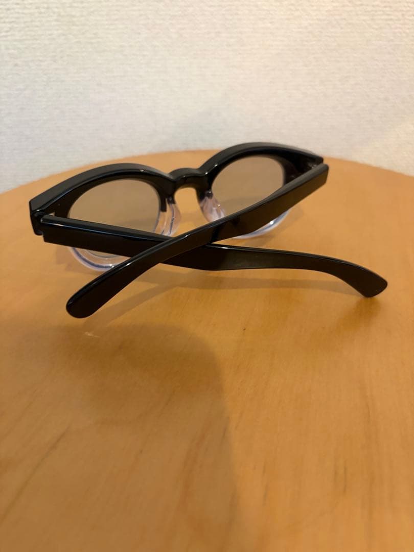 JINS BE BOLD 極太 ボストン ブラッククリア　ブルーカラーレンズ