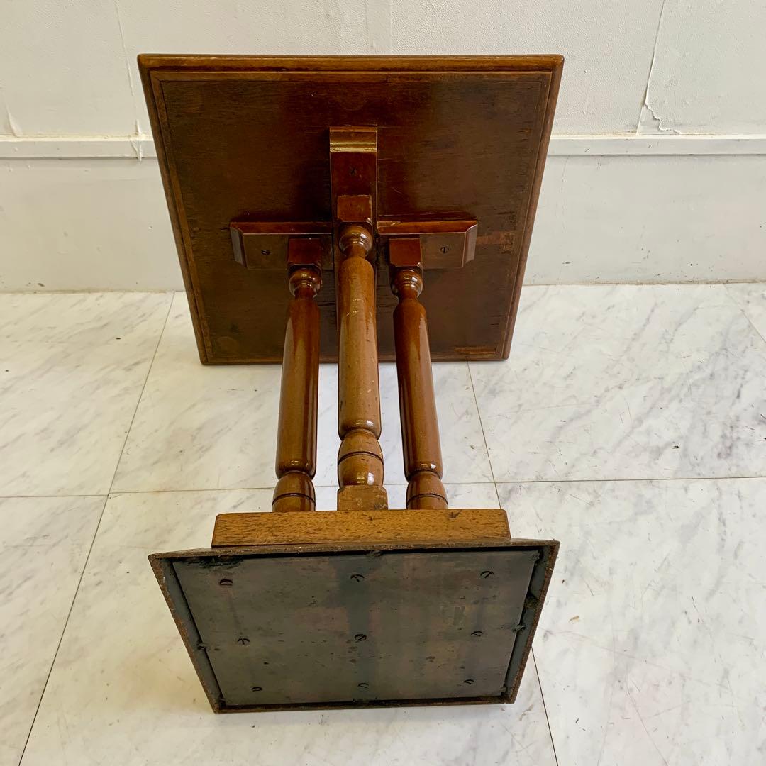 ヴィンテージ 木製 サイドテーブル レトロ 喫茶店 カフェテーブル ②