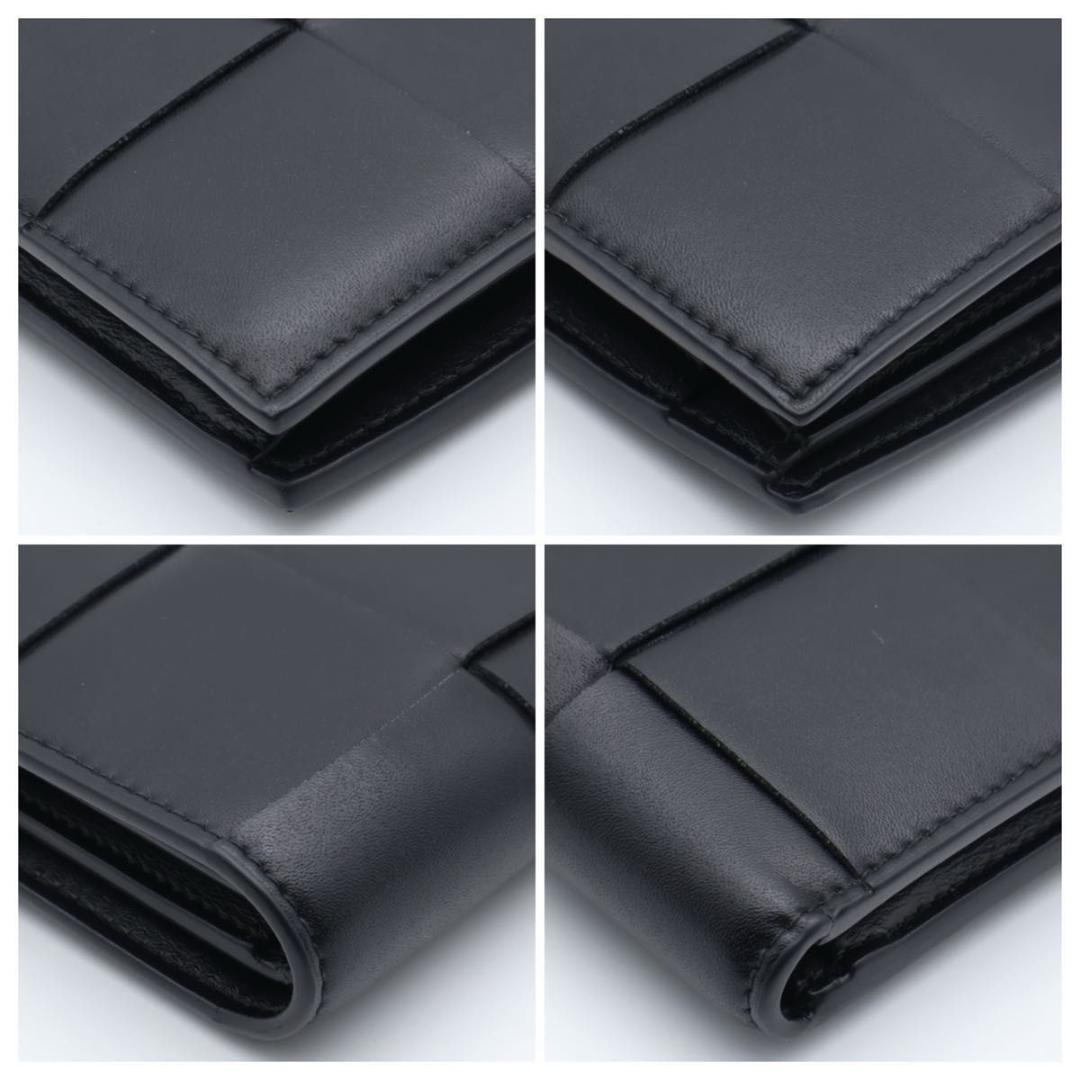 【超極美品】BOTTEGAVENETA カセット　ICチップ　二つ折り財布　黒