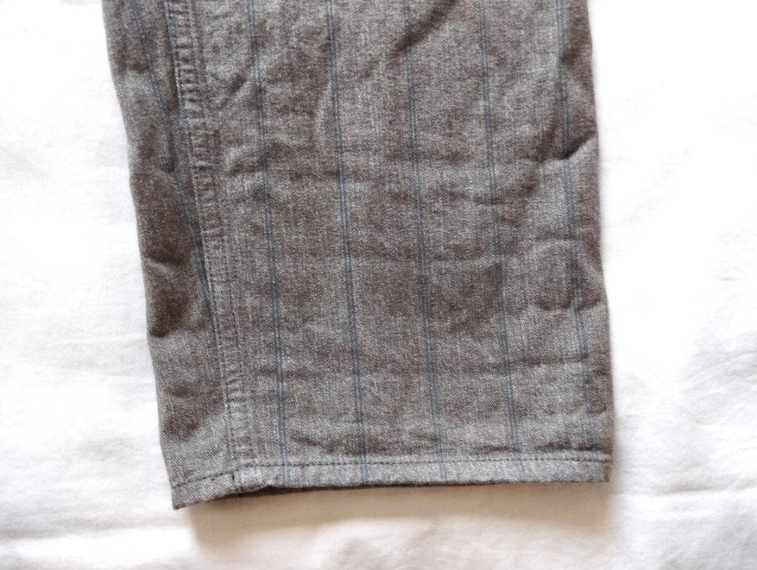 ウエアハウスHeller's Cafe シンチバックグレーストライプワークパンツ