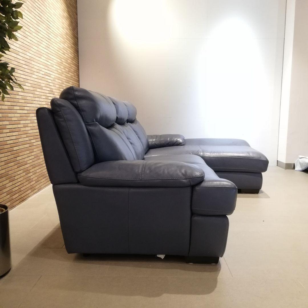 ◇NITORI ニトリ　レザー　カウチソファ　｜　3人掛け　本革