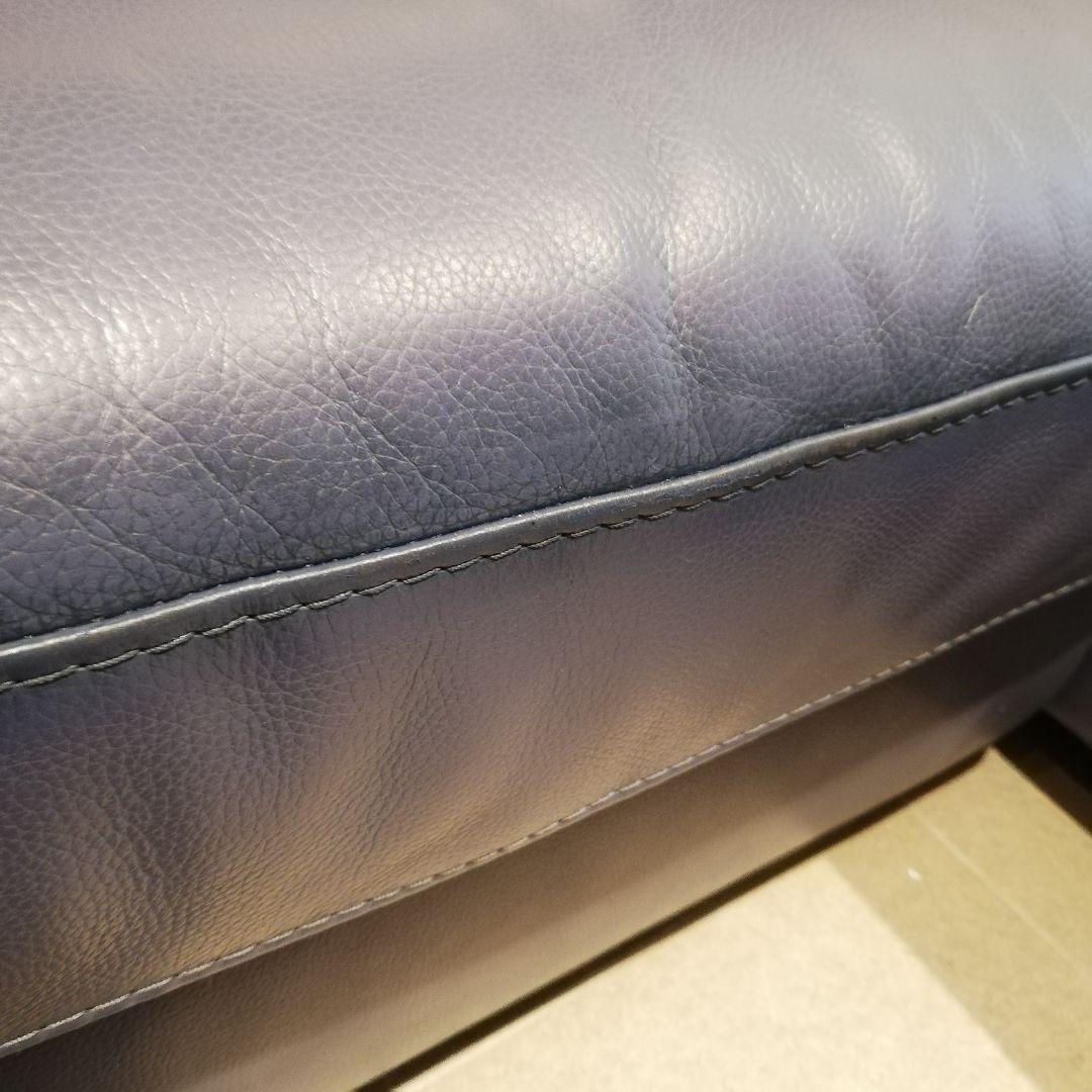 ◇NITORI ニトリ　レザー　カウチソファ　｜　3人掛け　本革