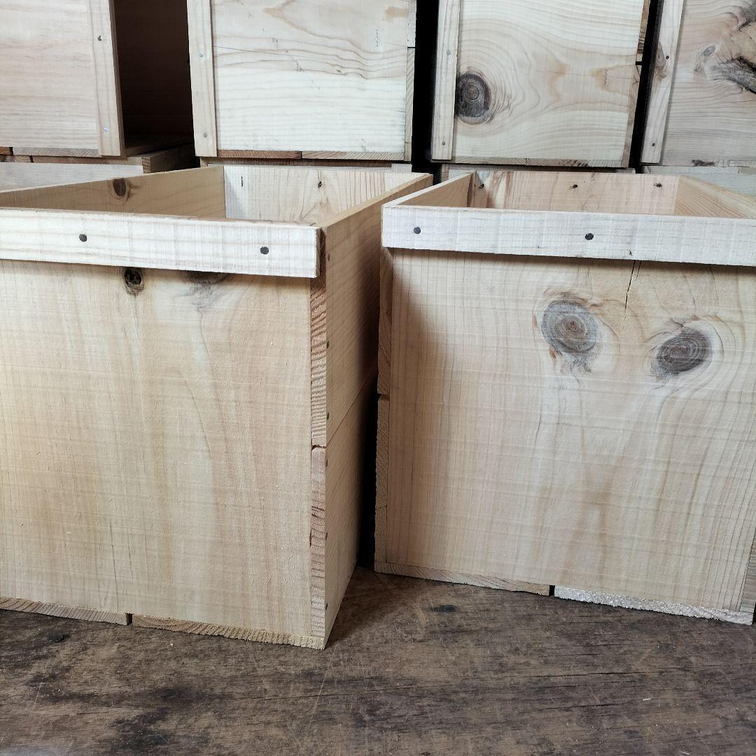 《訳アリ持ち手有りんご箱》6箱セット★収納 本棚 キャンプ 木箱 インテリア