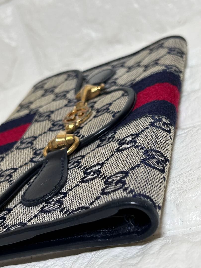 【超レア・美品】GUCCIシェリーライン　クラッチウォレット　GG 財布