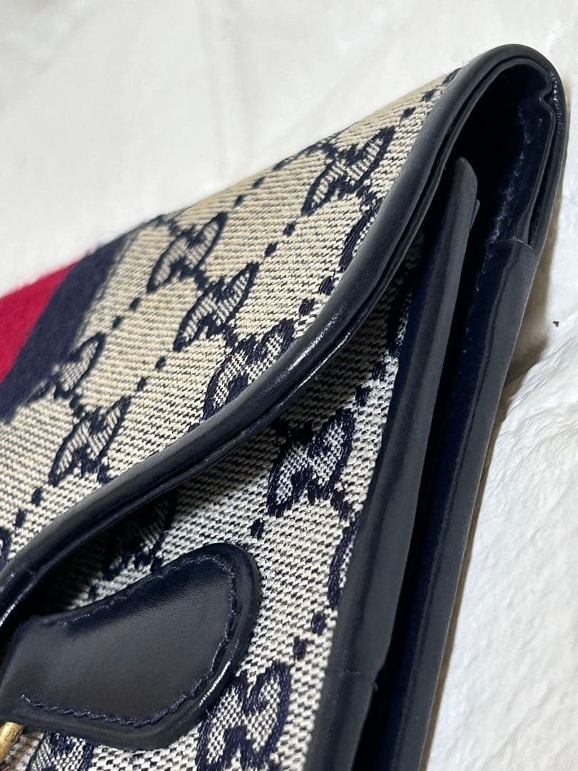 【超レア・美品】GUCCIシェリーライン　クラッチウォレット　GG 財布