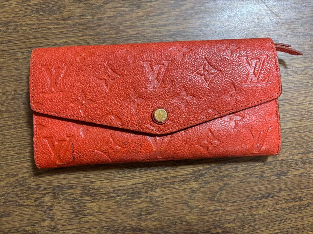 Louis Vuitton オレンジ　ルイヴィトン モノグラム 長財布