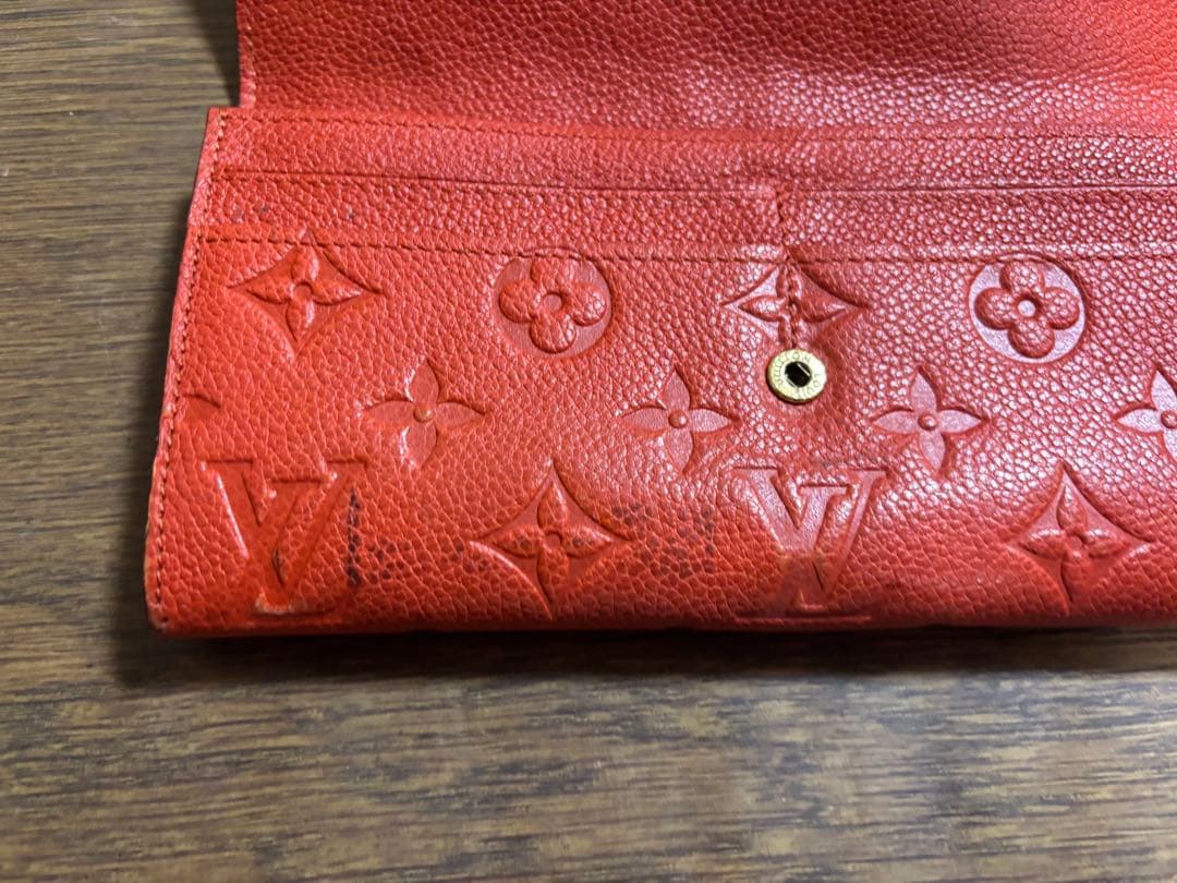 Louis Vuitton オレンジ　ルイヴィトン モノグラム 長財布