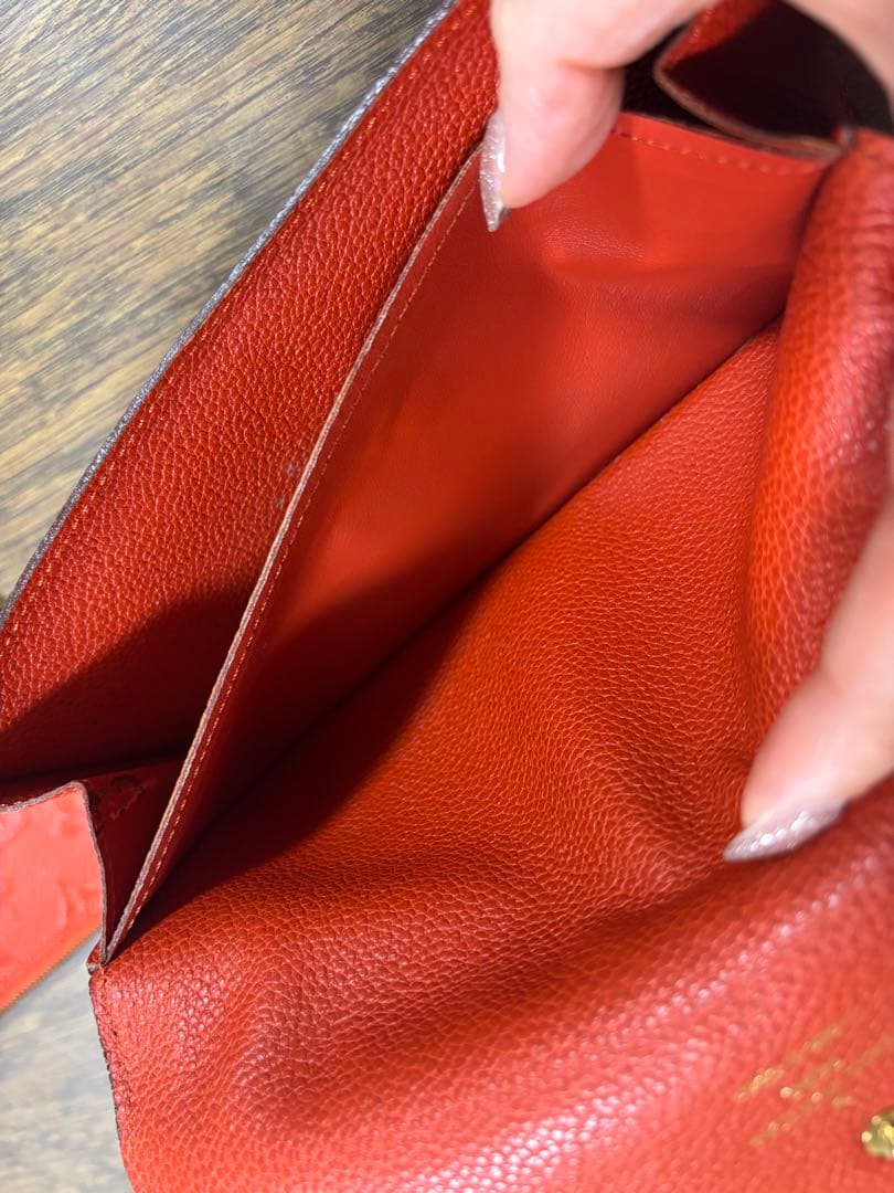 Louis Vuitton オレンジ　ルイヴィトン モノグラム 長財布